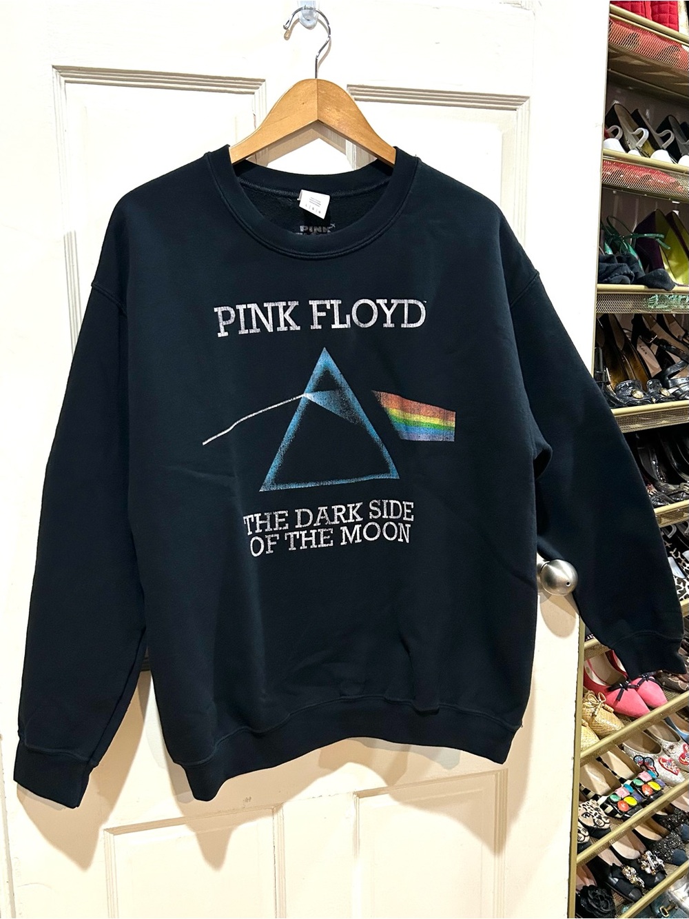 Pink Floyd Dark Side of the Moon Music Concert Rock Sweatshirt Grunge Merch L
